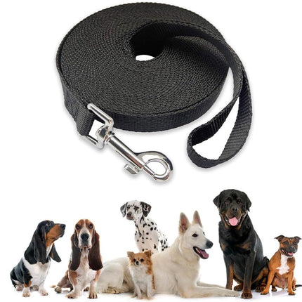 20m*2cm - Dog Leash - Dog Training Leash - Pet Leash - Waterproof - With wrist strap and 360° carabiner - long leash - leash - robust - Pet Supplies - for medium and large dogs - for obedience training - black.