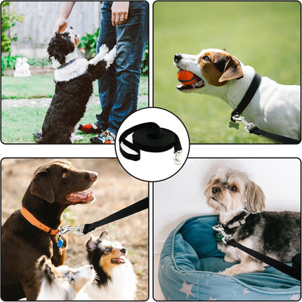 20m*2cm - Dog Leash - Dog Training Leash - Pet Leash - Waterproof - With wrist strap and 360° carabiner - long leash - leash - robust - Pet Supplies - for medium and large dogs - for obedience training - black.