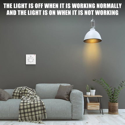 Countdown Switch - 60 minutes - Countdown timer switch - Mechanical countdown timer socket - time switch - timer light switch - with timer - timer socket - for bathroom extractor fan, garage, laundry room, storage room or spa - white.