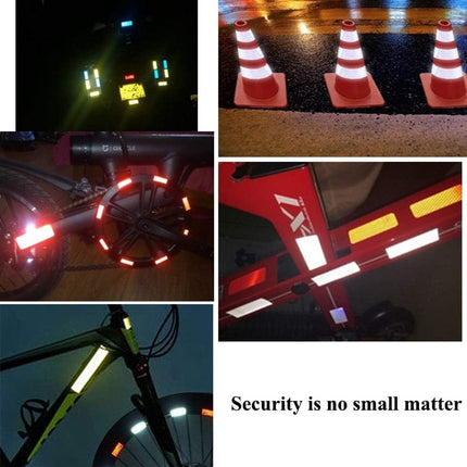 Reflective Tape - Reflection Tape - R2 rolls 5cm × 3 Meters - Self-Adhesive - Reflective Tape - Reflective Tape Self-Adhesive Sticker High Visibility - For Vehicles Cars Trailers Bicycles Helmets - White & Red.