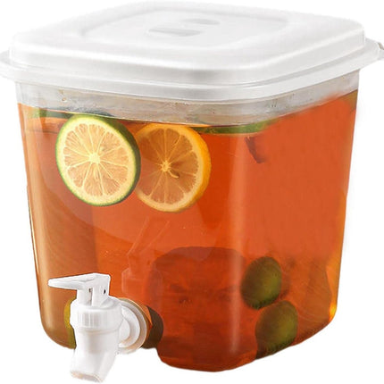 Water Dispenser - 3.5L Water Dispenser with Lid - Water Tap - Drink Bucket - Beverage Machine with Tap - Lemonade Dispensers - Lemonade Tap - Plastic Juice Dispenser - Beverage Dispensers - Juice Dispenser - Lemonade Juice Party Cocktail Cold Water Jug.