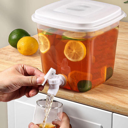 Water Dispenser - 3.5L Water Dispenser with Lid - Water Tap - Drink Bucket - Beverage Machine with Tap - Lemonade Dispensers - Lemonade Tap - Plastic Juice Dispenser - Beverage Dispensers - Juice Dispenser - Lemonade Juice Party Cocktail Cold Water Jug.