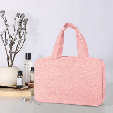 Toiletry bag - Portable hanging toiletry bag - foldable travel toiletry bag - large foldable travel bag - travel makeup bag - storage bag - with 4 compartments - waterproof toiletry bag - unisex - for vacation, shower, camping and travel - 27*18*8 cm - pi.