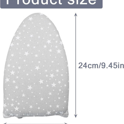 1 piece - Handheld ironing board - Steam glove - Steam ironing glove for clothing - Ironing tool - steam glove for ironing board with finger loop - mini ironing board - ironing board - ironing pad - 24*14 cm - grey.