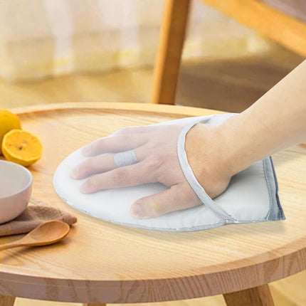 1 piece - Handheld ironing board - Steam glove - Steam ironing glove for clothing - Ironing tool - steam glove for ironing board with finger loop - mini ironing board - ironing board - ironing pad - 24*14 cm - grey.