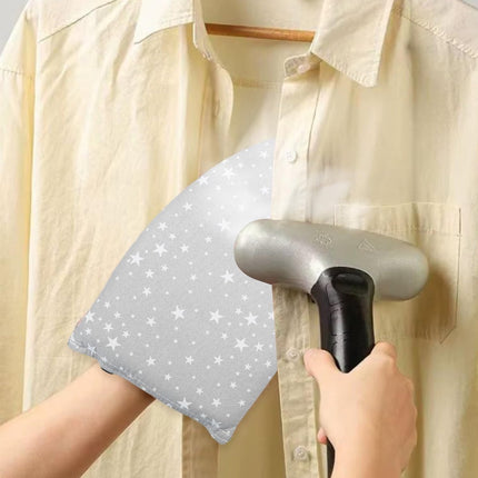 1 piece - Handheld ironing board - Steam glove - Steam ironing glove for clothing - Ironing tool - steam glove for ironing board with finger loop - mini ironing board - ironing board - ironing pad - 24*14 cm - grey.