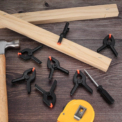 20 Pieces Tarpaulin Clamps - Spring Clamps - 2 inch Clamps - Clamp for Woodworking and Photo Studio - Market Clamp - Extra Strong - Tarpaulin Clamps - Black Hobby Glue Clamps - Plastic - Market Stall/Tarpaulin/DIY.
