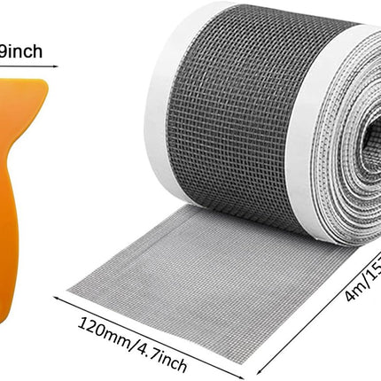 12cm*4m - Floor drain stickers - Hair catcher stickers - Shower filter - Self-adhesive filter - Drainage filter stickers - Anti-blocking mesh stickers - with sticker scraper - prevents blockages in kitchens and bathrooms - black.