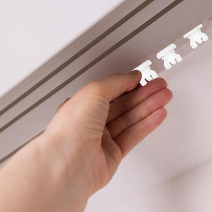 20 pieces - Curtain Rail Plugs - plastic curtain rail plugs - curtain locks - sliding rails - accessories for replacing curtains - curtain rail end lock - curtain stoppers for rail systems - 17*17*17 mm - white.