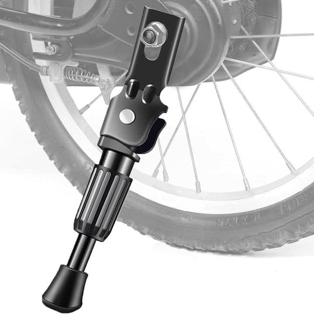 Kids' bike stand - 18" - bicycle stand - mountain bike stand - adjustable - easy to install - single-sided stand - kids' bike stand - black