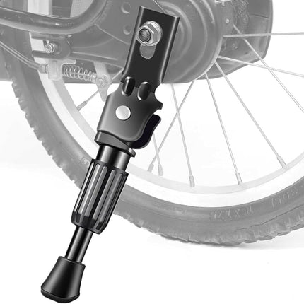 Kids' bike stand - 18" - bicycle stand - mountain bike stand - adjustable - easy to install - single-sided stand - kids' bike stand - black.