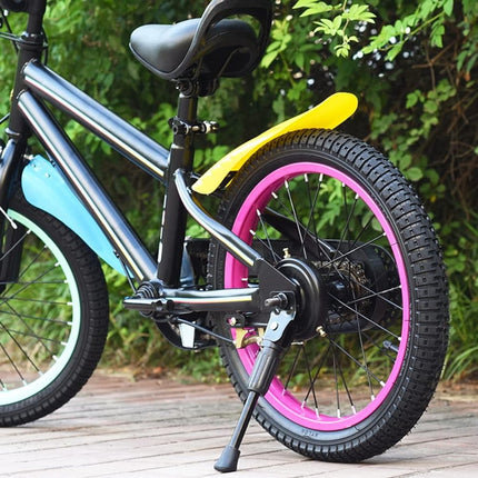 Kids' bike stand - 18" - bicycle stand - mountain bike stand - adjustable - easy to install - single-sided stand - kids' bike stand - black.