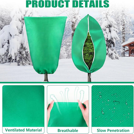 Plant Cover - 1 piece - 240*200cm - Frost Protection Plant Cover - Winter Cover - Potted Plant Bag - Frost Cloth - Plant Frost Cover - Winter Protection Bag for Plants - Winter Plant Covers - with zipper and drawstring - for outdoor plants, potted fruit t.