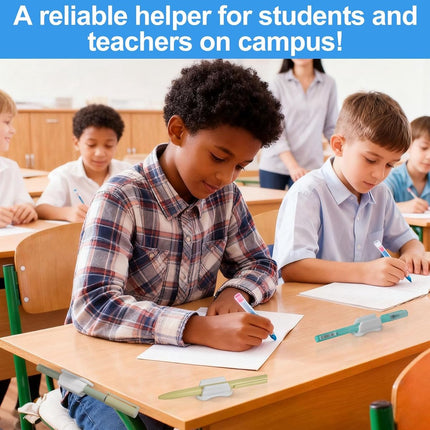 22 pieces - pen holder - pen holder for desk - self-adhesive silicone pen holder - for clipboard mounting in classroom - highlighter holder - pencil holder - for desk, classroom, office accessories - white - 2*4.7 cm.