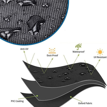 Electric Scooter Cover - Oxford Fabric 210D Electric Scooter Cover - Waterproof Scooter Cover - Dustproof - Snowproof - Sunproof - Rainproof - Protective Cover - Black - 170×61×117 cm.