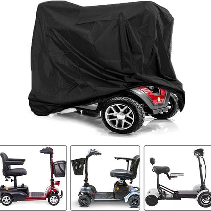 Electric Scooter Cover - Oxford Fabric 210D Electric Scooter Cover - Waterproof Scooter Cover - Dustproof - Snowproof - Sunproof - Rainproof - Protective Cover - Black - 170×61×117 cm.