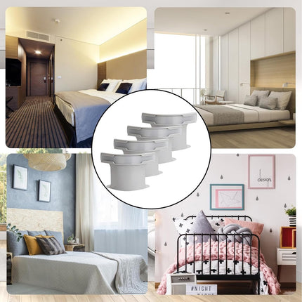 4 pieces - Sheet holder - Bed sheet holder - Duvet clips - Sheet clamps - with fastening strips - removable fitted sheet corner holders - bed clips - corner holders for covers - for mattress protectors, bedding,  - ets - 15*12*8.5 cm - grey.