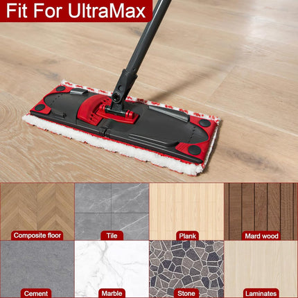 pack - microfiber cloths - Suitable for Vileda Ultramax Flatmop Replacement - For hard floors - mop head replacement - replacement microfiber mop heads - Machine washable - Reusable pad replacement - for deep cleaning - Stain removal.
