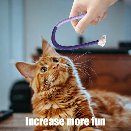 3 pieces - Cat toys - Cotton cat toy leash - play rope - Chew toys for cats - cat toys for teething - interactive toys - safe and soft cotton - dental care for adult kittens - 70 cm.