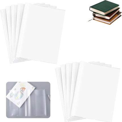 Book Sleeve - 10 pieces transparent A4 notebook cover - book cover - Book Sleeve - A4 book cover - Book Sleeve - Insert folders - paper book protector - transparent notebook cover - transparent notebook cover - Transparent.