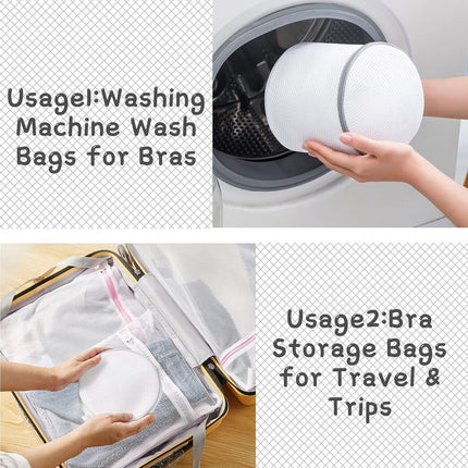 Laundry Bags Protection 3-Piece - For Bra, Underwear & Delicate Clothing - Shape-Retaining Mesh Bags.