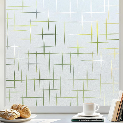 Window film - 45x200cm - anti-glare window film - Window privacy film - static window film - frosted glass decorative static sticker - Sun protection and Insulating - Self-adhesive - window film - Frosted glass.