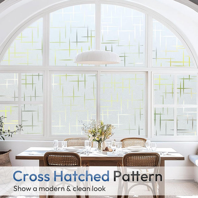 Window film - 45x200cm - anti-glare window film - Window privacy film - static window film - frosted glass decorative static sticker - Sun protection and Insulating - Self-adhesive - window film - Frosted glass.