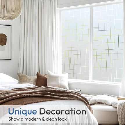 Window film - 45x200cm - anti-glare window film - Window privacy film - static window film - frosted glass decorative static sticker - Sun protection and Insulating - Self-adhesive - window film - Frosted glass.