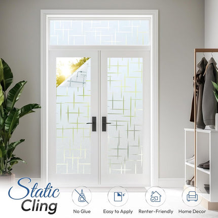 Window film - 45x200cm - anti-glare window film - Window privacy film - static window film - frosted glass decorative static sticker - Sun protection and Insulating - Self-adhesive - window film - Frosted glass.