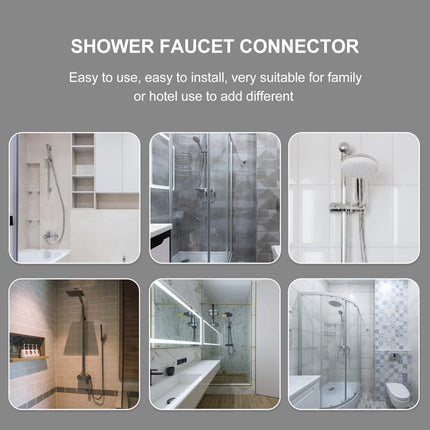 2 pieces - installation set for exposed bath taps - stainless steel wall-mounted tap adapter - tap installation kit - tap accessories - bathroom accessories - metal fixture - with screws - silver.