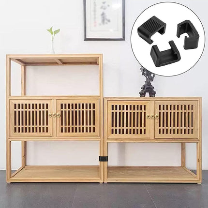 8 pieces - Furniture clamps - 6.5*3.8*4.2cm - garden furniture clips - Rattan garden furniture clips - plastic furniture clips - clips - for garden furniture, benches, patios, furniture, rattan chairs, garden bench, living room furniture - black.