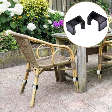 8 pieces - Furniture clamps - 6.5*3.8*4.2cm - garden furniture clips - Rattan garden furniture clips - plastic furniture clips - clips - for garden furniture, benches, patios, furniture, rattan chairs, garden bench, living room furniture - black.