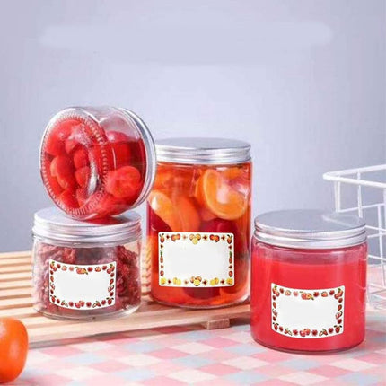 250 pieces - 5*3 cm - Label - sticker - Jam labels for jars - food freezer labels - self-adhesive jam jar labels - decorative removable sticky jam jars - labels - for kitchen food, bottles, jam, containers.