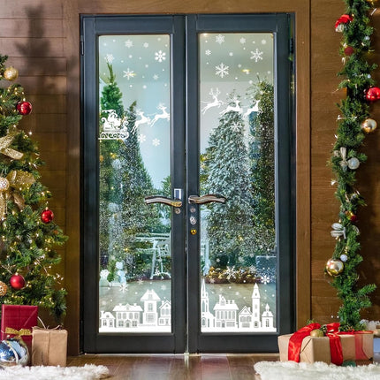 Christmas window stickers - 9 pieces - Window Decoration Stickers - Window Decoration Christmas - Christmas Decoration - Christmas Stickers - Window Stickers - Indoor Christmas Decoration - Reusable - Window Decoration - PVC - Christmas static window stic.