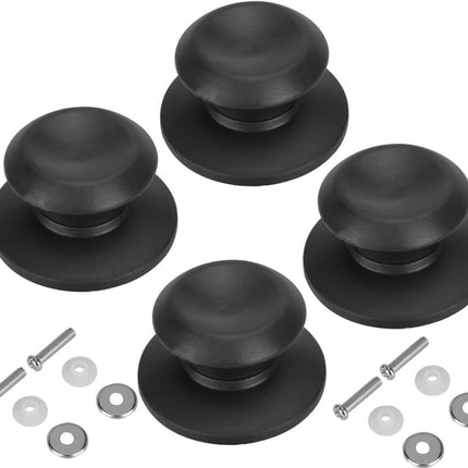 4 pieces - Pan lid knob - Lid knobs - Aperture 6-10 mm - Pot Lid Knob - Lid Handle - Lid Knob - Anti-burn knob - Replacement Handles - universal replacement lid knobs for pans - handle for kitchen cookware.