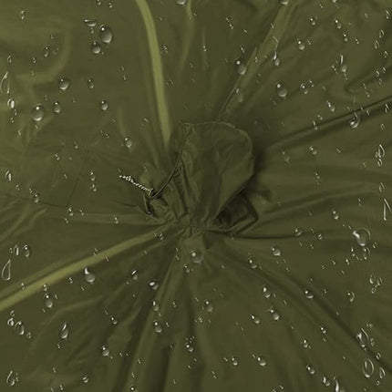 Poncho - Raincoat - 210*140cm - multifunctional waterproof rain poncho - Waterproof Rain Poncho - Cycling Poncho - reusable - raincoat with hood - rain poncho with chest pocket - with storage bag - for travel, hiking, camping, fishing - green.