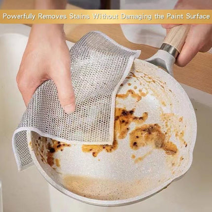 Multifunctional wire dishcloths (5 pieces) - Wire dishcloths - wire dishcloth - multifunctional anti-scratch dishcloths - Dishcloth - reusable anti-scratch - double-layer washable cleaning cloth - Window cloths - 20*20 cm.