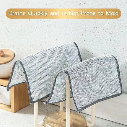 Multifunctional wire dishcloths (5 pieces) - Wire dishcloths - wire dishcloth - multifunctional anti-scratch dishcloths - Dishcloth - reusable anti-scratch - double-layer washable cleaning cloth - Window cloths - 20*20 cm.