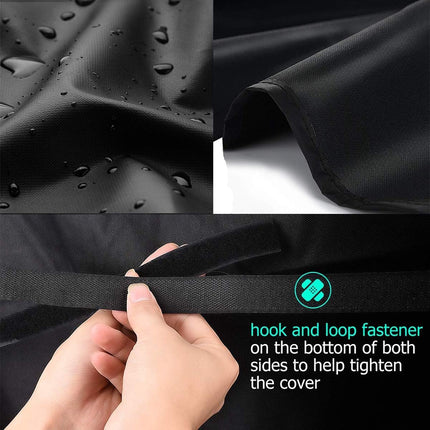 BBQ Cover 420D Oxford Fabric Barbecue Protective Tarpaulin Shockproof UV-Resistant and Waterproof (152 x 76 x 121 cm).