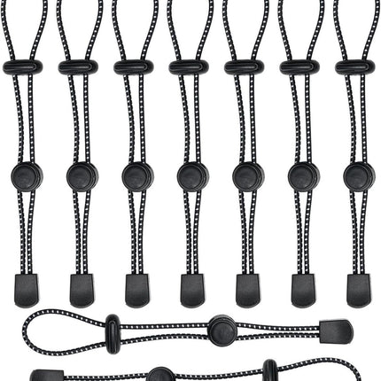 Backpack - trekking pole holders - straps - elastic cord - hiking cord - pole attachment buckle - adjustable trekking poles - for camping, hiking, mountaineering, tactical bag accessories - 10 pieces.
