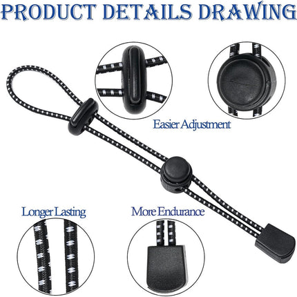 Backpack - trekking pole holders - straps - elastic cord - hiking cord - pole attachment buckle - adjustable trekking poles - for camping, hiking, mountaineering, tactical bag accessories - 10 pieces.