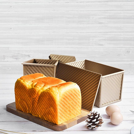 rectangular cake tin - Cake tin - Bread tin with lid - Non-stick Bread Toast Box - Baking Cake tin - baking tin for toast cake - baking tin - bread box - sandwich tin - for baking cakes and making toast.
