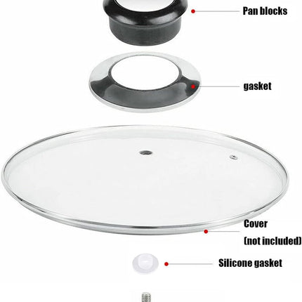 Pot Lid Knob - 8 Pieces - Universal Kitchen Knobs - Lid Knob - 5-12mm Universal - Stainless Steel - Lid Handle - Lid Knob - Pan Lid Holding Handle - Saucepan Lid Knobs - Kitchen Cookware Knob - Anti-Burn Knob.