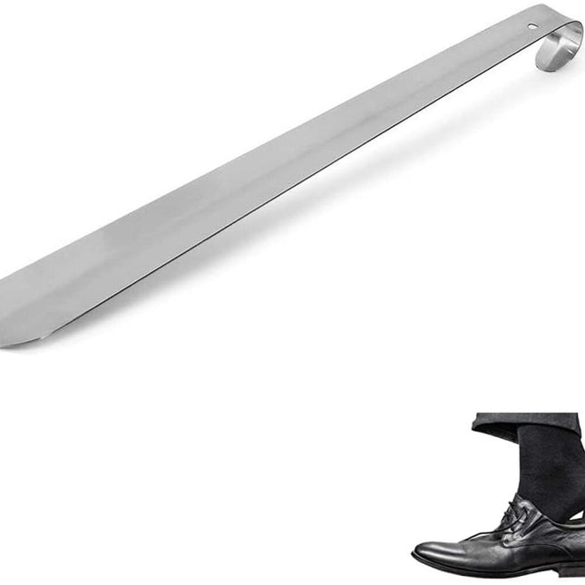 Shoehorn - Shoe puller - 30 cm - shoehorns - shoe spoon - stainless steel shoehorn - durable and strong - long shoehorn - width 1.2 mm - silver