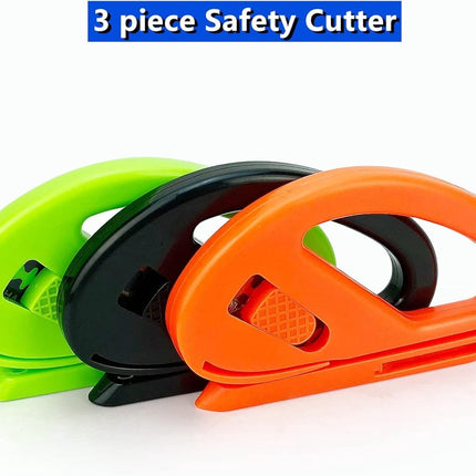 Pieces - Gift Paper Cutter - Wrapping Paper Cutter - Gift Paper Cutter - Gift Paper Roll Cutter - Paper Cutter - Safety Razor Paper Cutter - Wrapping Paper Cutter for Paper Roll, Wraps, Vinyl Film, Crafts, Office, Package.