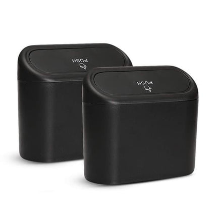 Car Trash Can, Waterproof Hanging Storage Box with Lid, 2-Pack Portable for Car \u0026 Office.