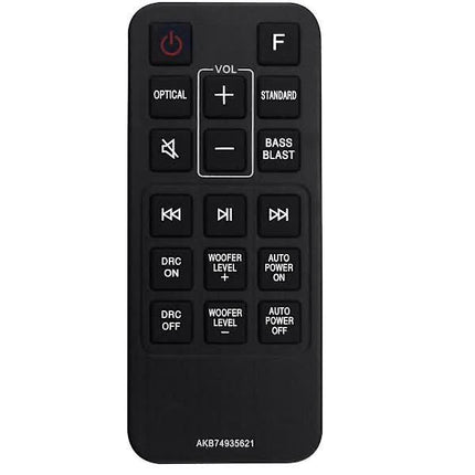 Replacement Remote Control AKB74935621 Compatible with LG Soundbar SJ2 SJ2.AEUSLLK SJ2.DEUSLLK.