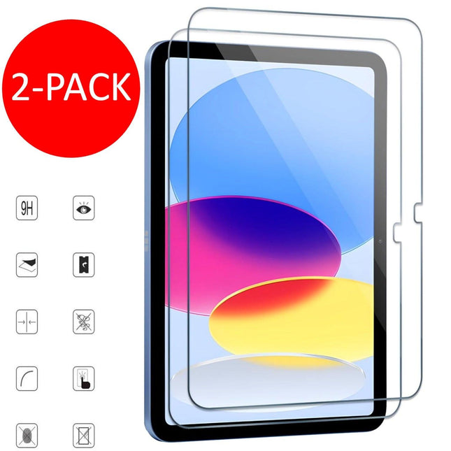 iPad (A16) Gen 11 2025 Tempered Glass Screen Protector 9H Transparent 2-Pack.