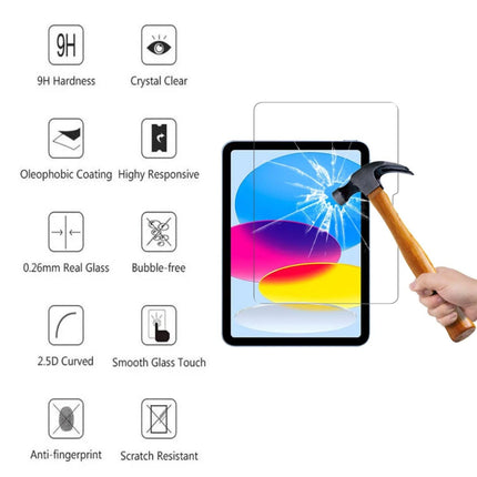 iPad (A16) Gen 11 2025 Tempered Glass Screen Protector 9H Transparent 2-Pack.