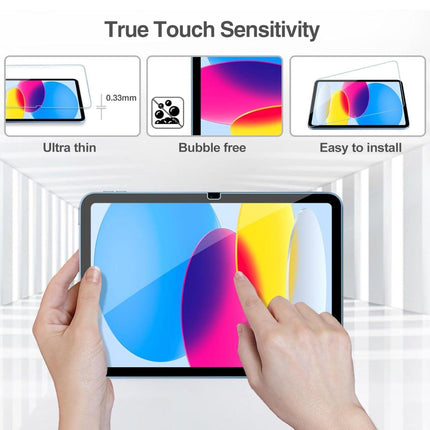 iPad (A16) Gen 11 2025 Tempered Glass Screen Protector 9H Transparent 2-Pack.